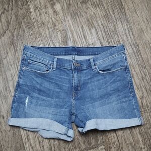 Levi's Strauss cuffed denim shorts women's Size 31